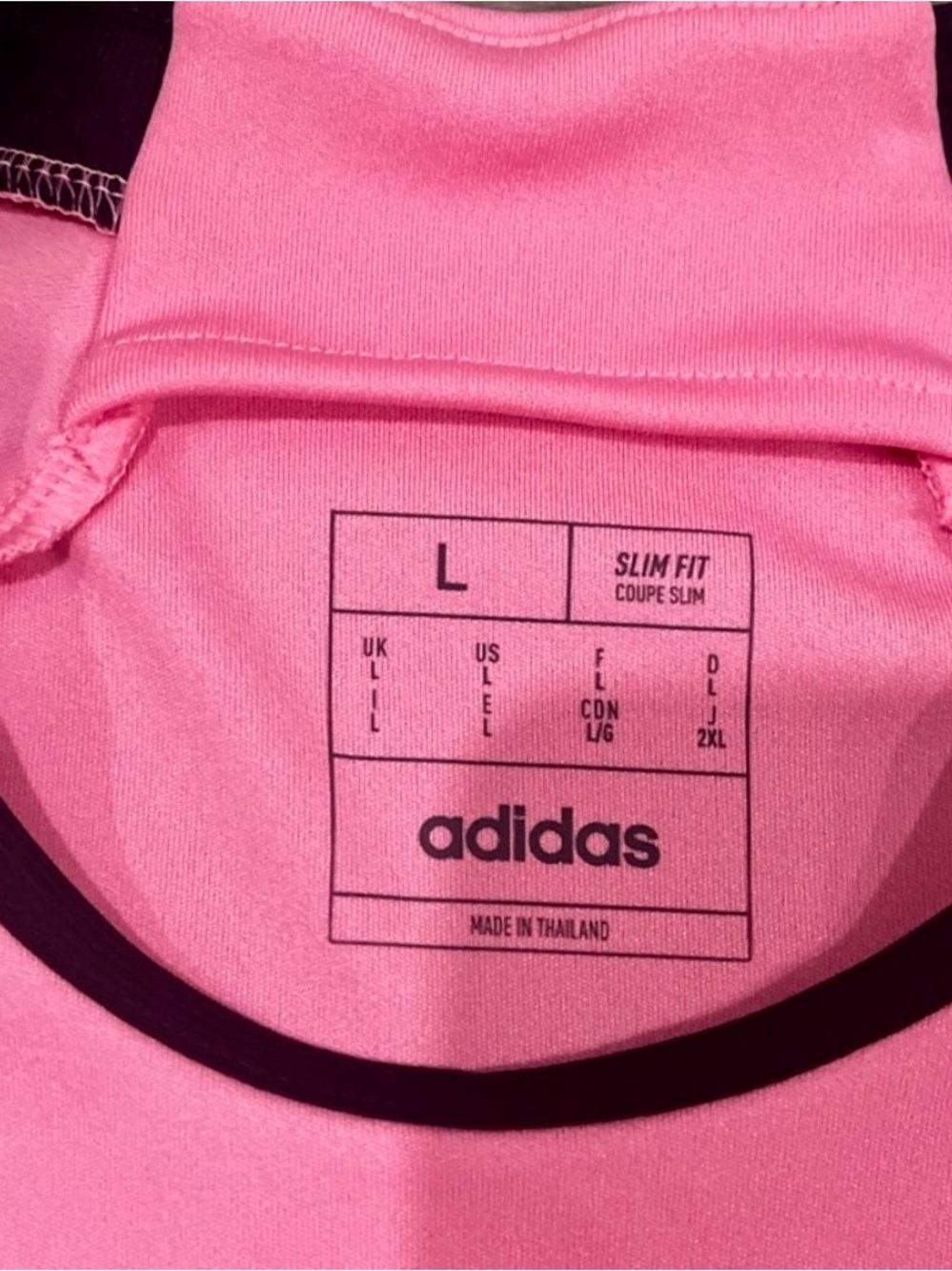 NWT Miami jersey, MLS. Ladies Large, pink Adidas inter Miami jersey. Slim fit. - Picture 5 of 16